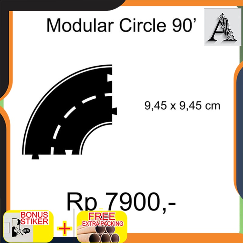 

Terlaris Track Roads Car Diecast Diorama Circle 90'