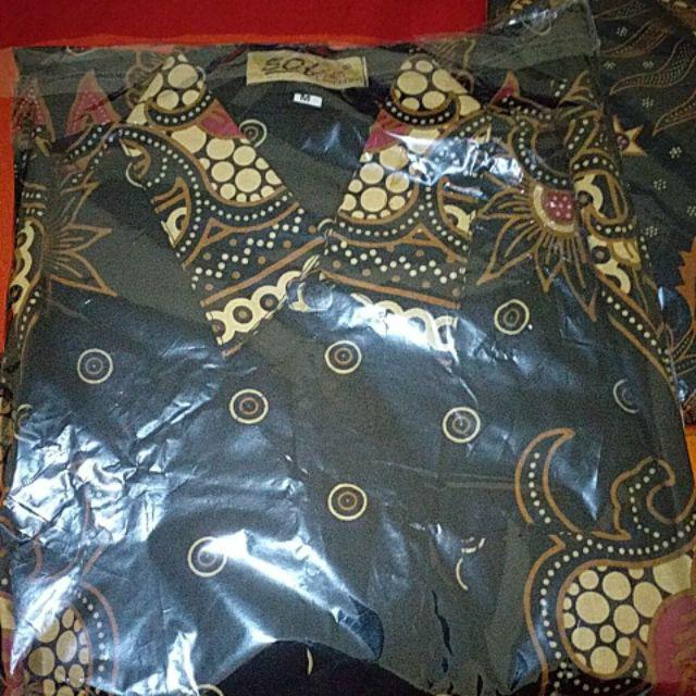 Arunika Batik Hrb026 Kenongo Hem Pendek Padi Pekalongan M L Xl Batik Pria Murah Modern Grosir