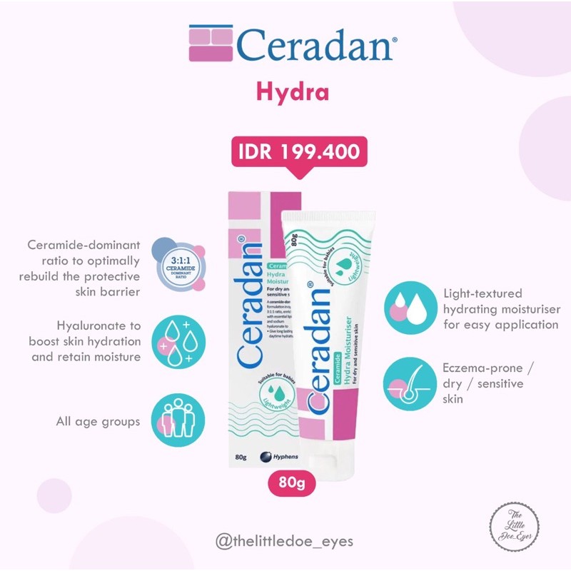 [READY] Ceradan advanced/ skin barrier repair cream / hydra lotion / 30gr/ 80gr/ 150gr