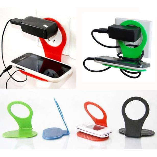 Gantungan Cas Hp / Tempat Charge Android / Dudukan Charger Smartphone / Alat Gantung Hanger