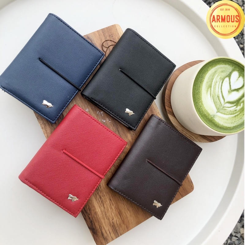 Dompet Kartu Pria Wanita Pengait Pengaman Karet