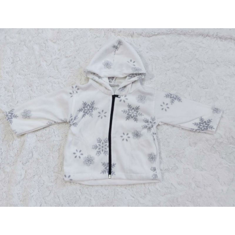 Jaket Bayi Usia 1-2 tahun / jaket bayi lembut-Snow Flake