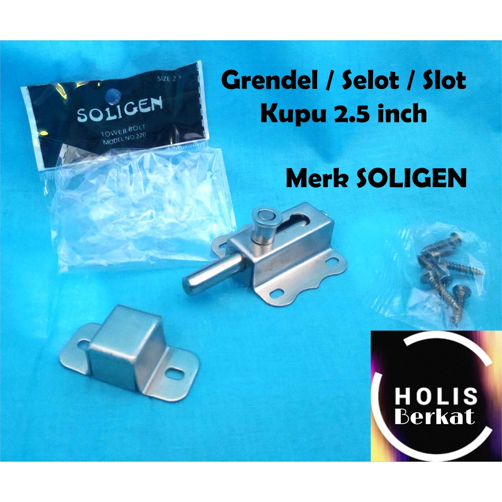 Grendel / Selot / Slot Kupu 2.5 inch