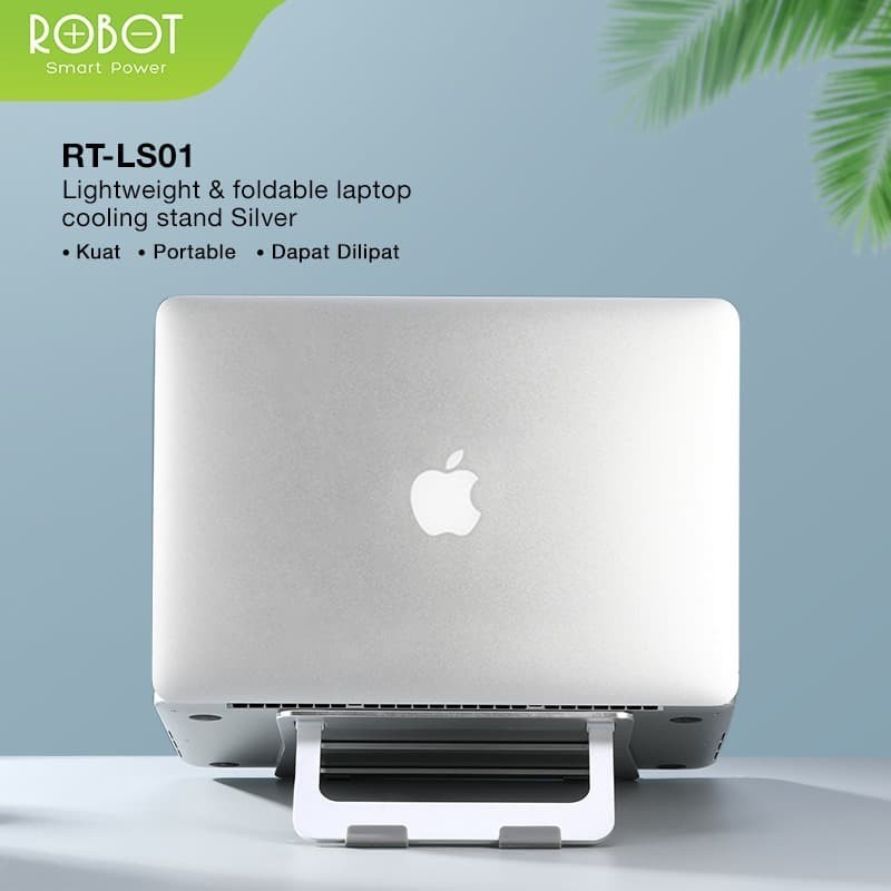 COOLING STAND FOLDABLE ALLOY TEMPAT DUDUKAN MEJA LAPTOP - ROBOT RT-LS01