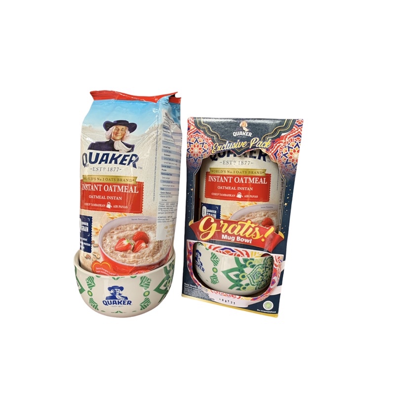 

Quaker Quick Cooking 800 gr (Free Mangkok)