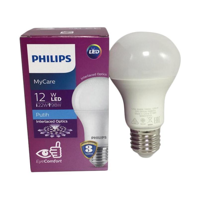 Lampu Bohlam LED Philips 12W 12 Watt 12Watt 12 W CoolDayLight MyCare