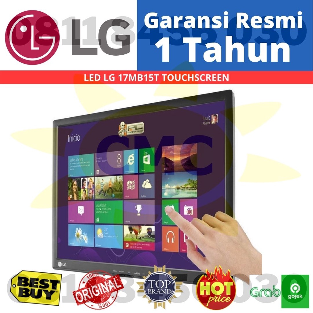 Monitor LG LED 17 Inch 17MB15T Touchscreen