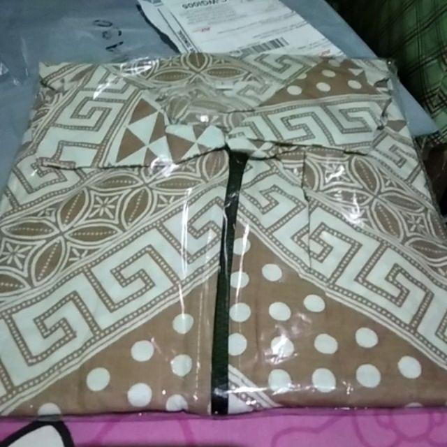 Outer Batik Tunik Zipper Depan S M L Xl Xxl Xxxl  Dolby Dolbi Dobby Doby