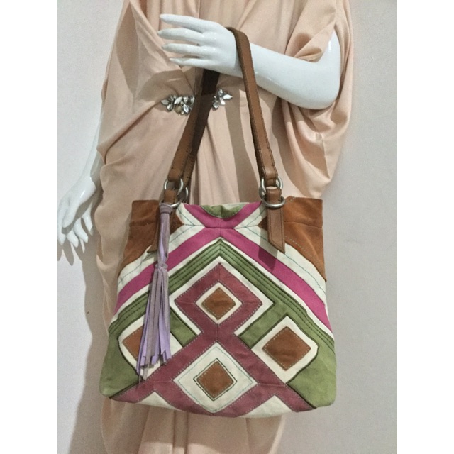 Fossil Patchwork Tote Bag