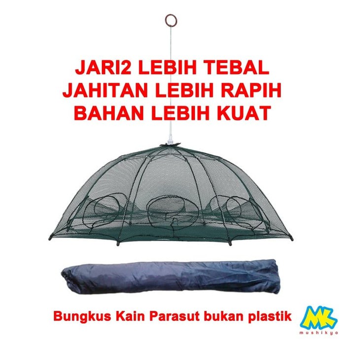 Order Langsung Perangkap Ikan / Udang 6 Lubang Ukuran Besar Berkualitas