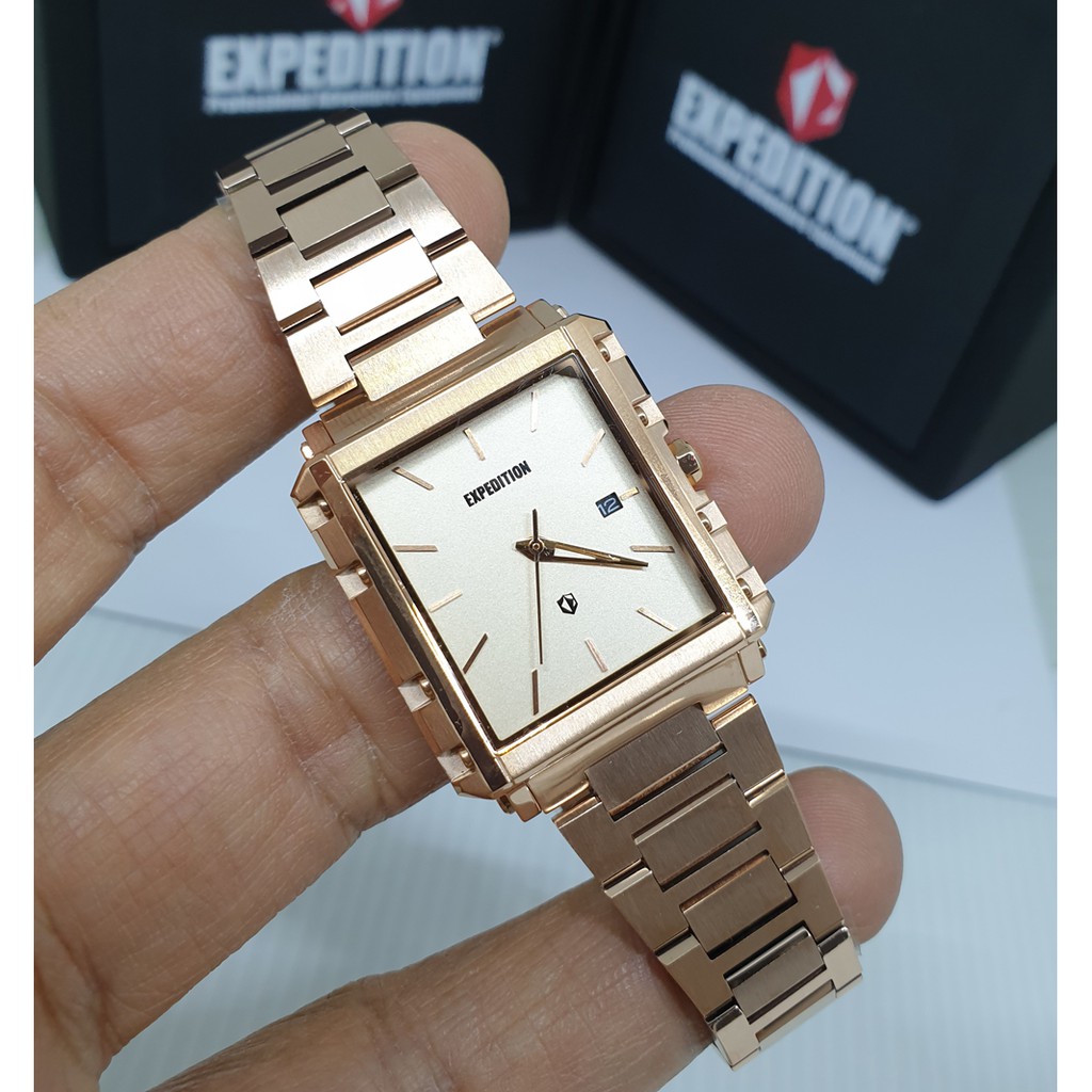 Expedition E6788 Rosegold Jam Tangan Couple (Bisa Beli Satuan) Original