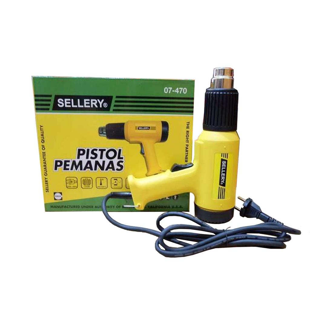 Hot Air Gun Sellery Heat Gun Pistol Pemanas Listrik Hot Gun Sellery