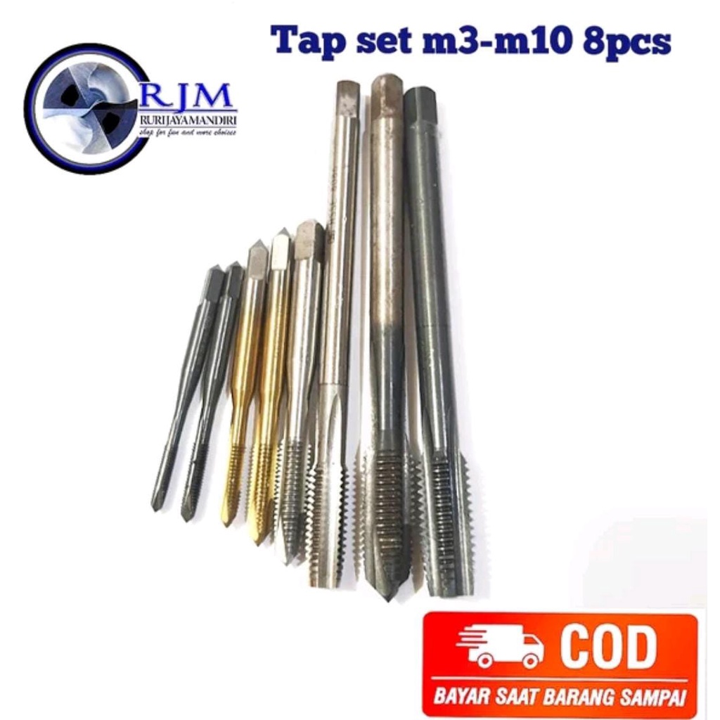 tap hand tap tap lurus sekali jadi tap set M3-M10 korea japan eropa