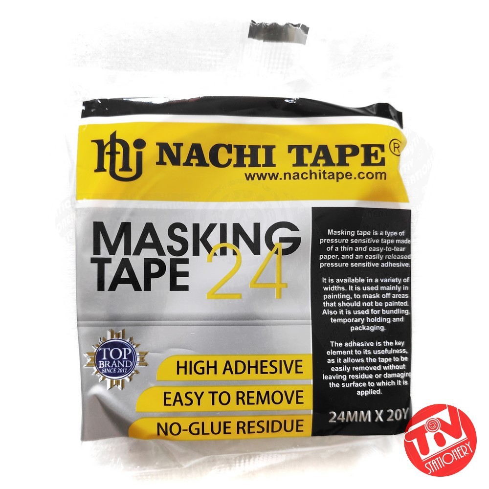 

Masking Tape / Lakban Kertas Nachi 1" (24 mm)