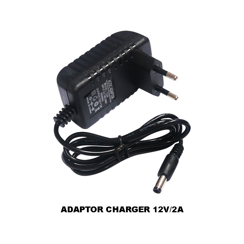 Adaptor AC DC charger baterai cctv led strip 12 volt 2 ampere