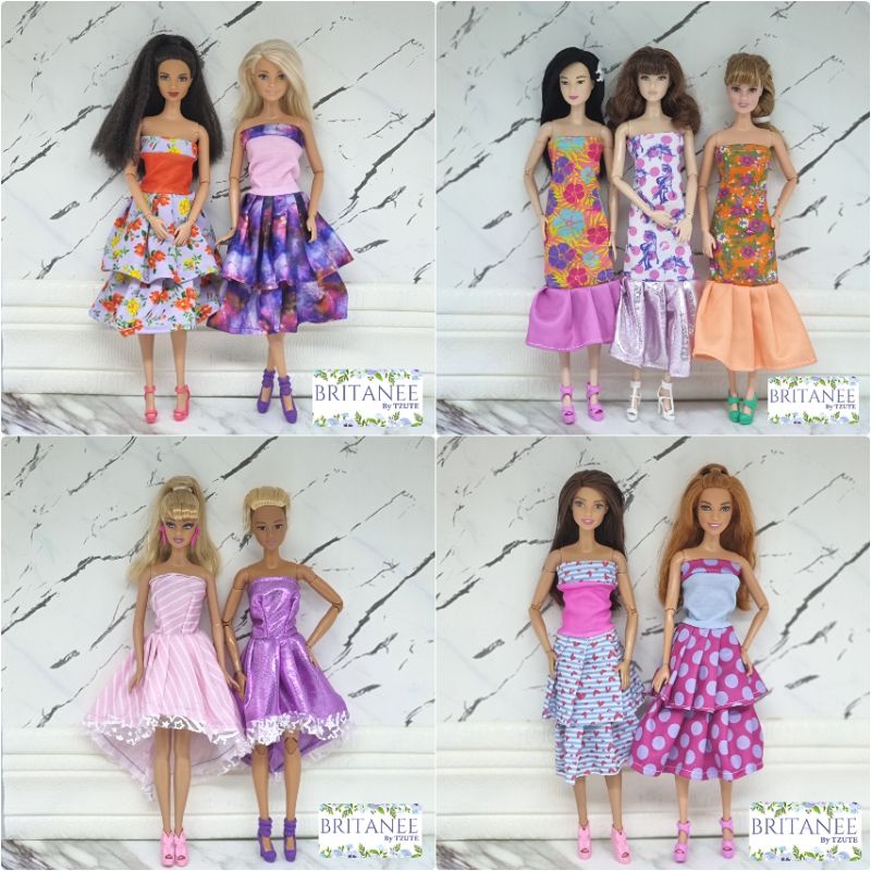 BAJU PESTA BARBIE HANDMADE BAJU BONEKA BARBIE