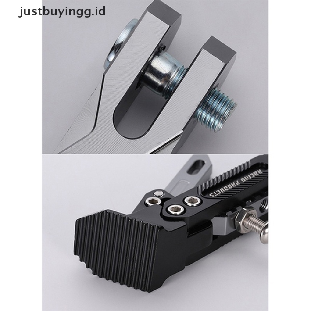 (Justbuyingg.Id) Standar Samping Motor Universal Bahan Aluminum Alloy Cnc