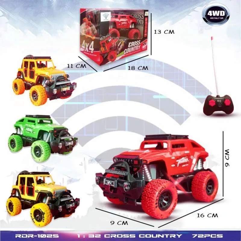 MAINAN RC MONSTER BOOST MOBIL SNEAK REMOTE CONTROL JEEP ROCK CRAWLER