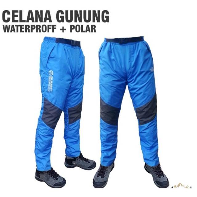 Celana Panjang Gunung Waterproof Inner Polar Hangat