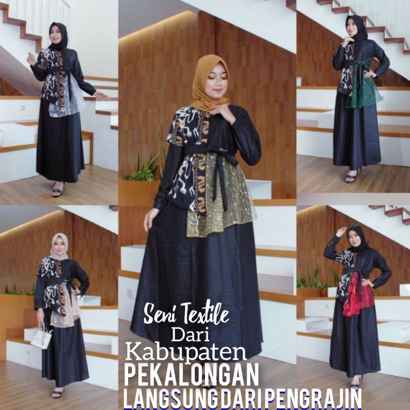 NEW ARRIVAL GAMIS TiLE MUTIARA TERBARU MOTIF SONGKET TENUN KATUN TOYOBA