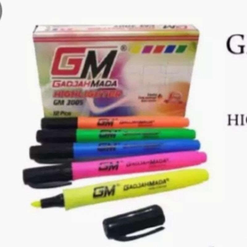 

GM Highlighter Small Spidol Warna Warni