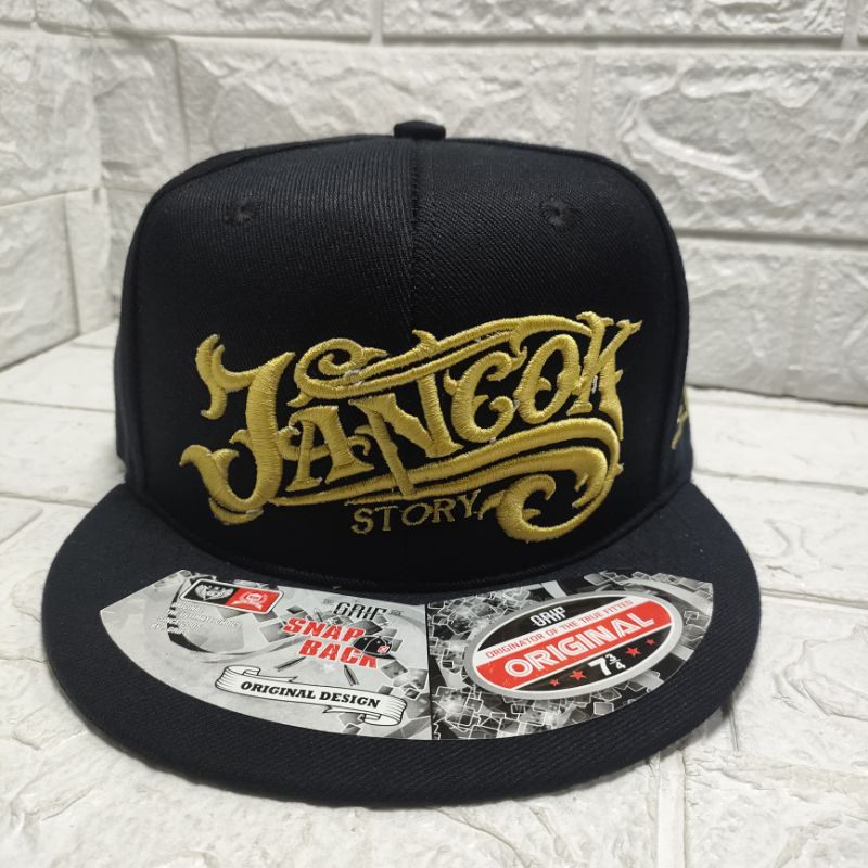 topi snapback bordir JNCK STORY