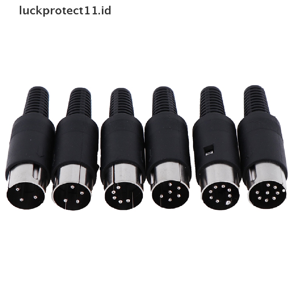 &lt; Luckprotect11.Id &gt; Din Plug Konektor Socket 3 / 4 / 5 / 6 / 7 / 8 Pin Male / Female