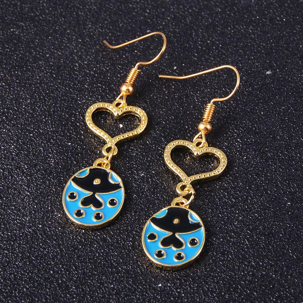 [Elegan] Jojos Adventure Earrings Indah Sederhana Ear Hook Fashion Kartun Cosplay Anting Komik