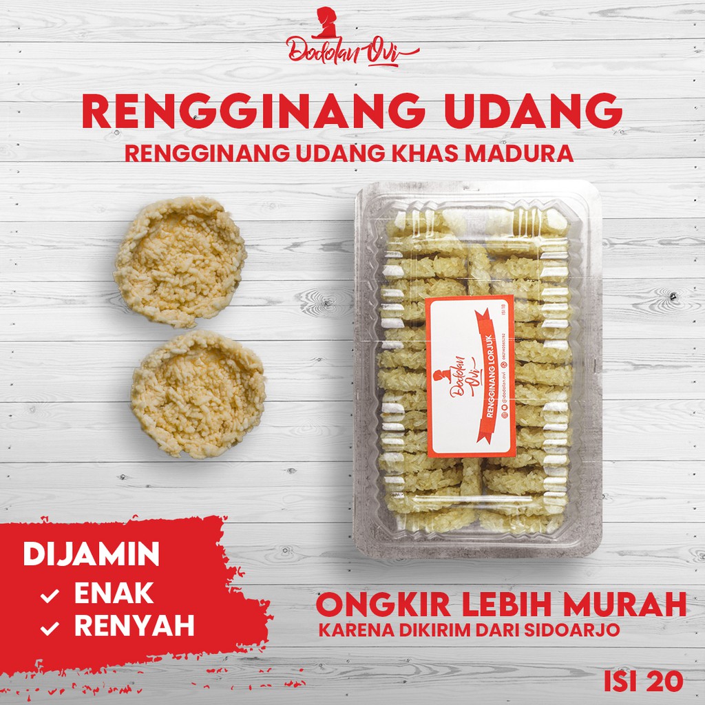 

rengginang udang isi 20biji rengginang khas madura