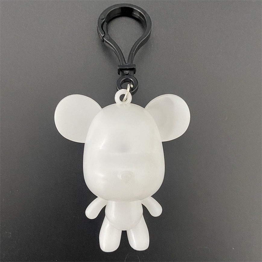 5pcs Gantungan Kunci Beruang Putih / Kaws DIY Ukuran 6.5cm