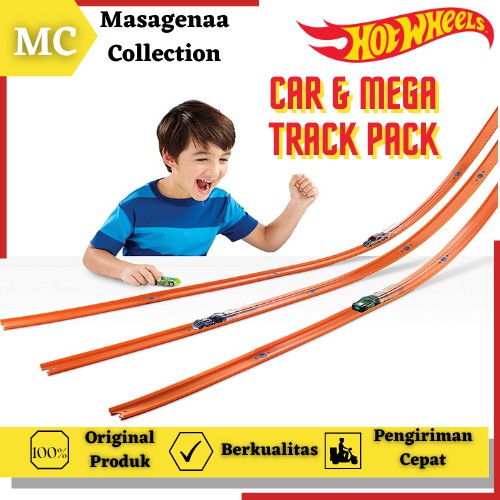 Mainan Lintasan Jalanan Arena Trek Hot Wheels Hotwheels Hotwheel Long Track Mega Panjang Lurus Ori