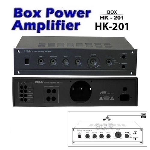 Box Power Amplifier HK-201 Box Power Amply. Bell HK 201