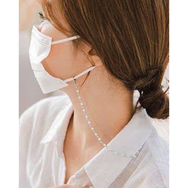 tali masker kalung masker stainless gold strap masker gantungan masker panjang stainless titanium