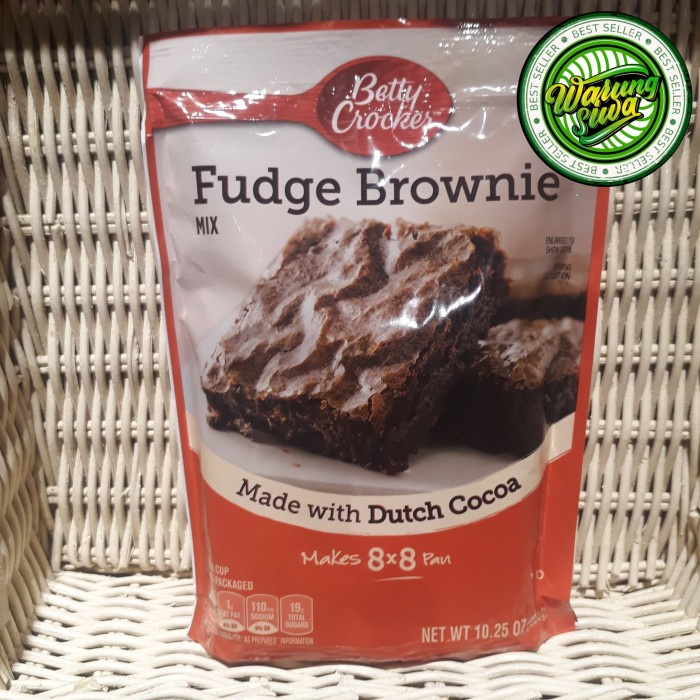 

betty crockers fudge brownies 290 gram