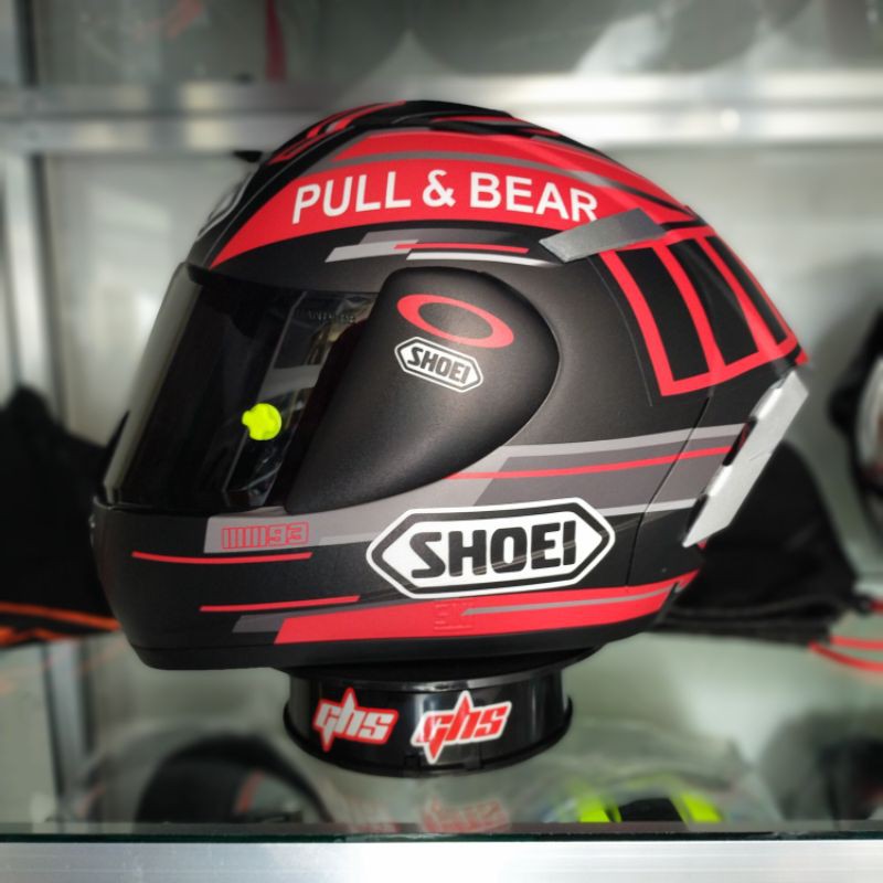 SHOEI BLACK CONCEPT REPLIKA BASIC INK CL MAX REPAINT DECALL BUKAN SHOEI X14