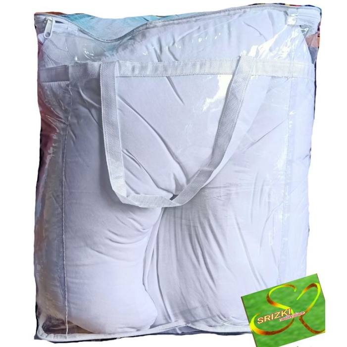 tas bed cover doble single /tas plastik untuk bantal hamil dan menyusui / sofa bayi /bedcover/sprei/ tas selimut/tas babynest atau kasur bayi