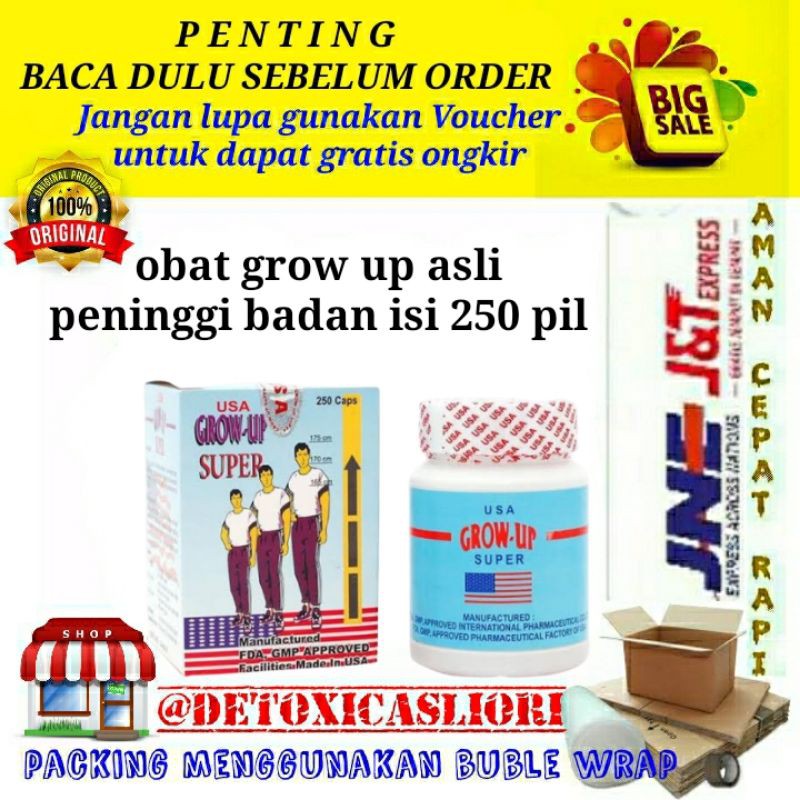 GROW UP SUPER USA Obat Peninggi Badan Asli Original