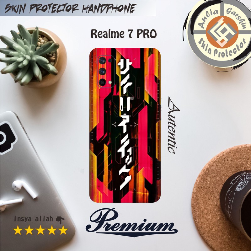 Garskin HP Realme 7 PRO Motif strip  - Free Custom