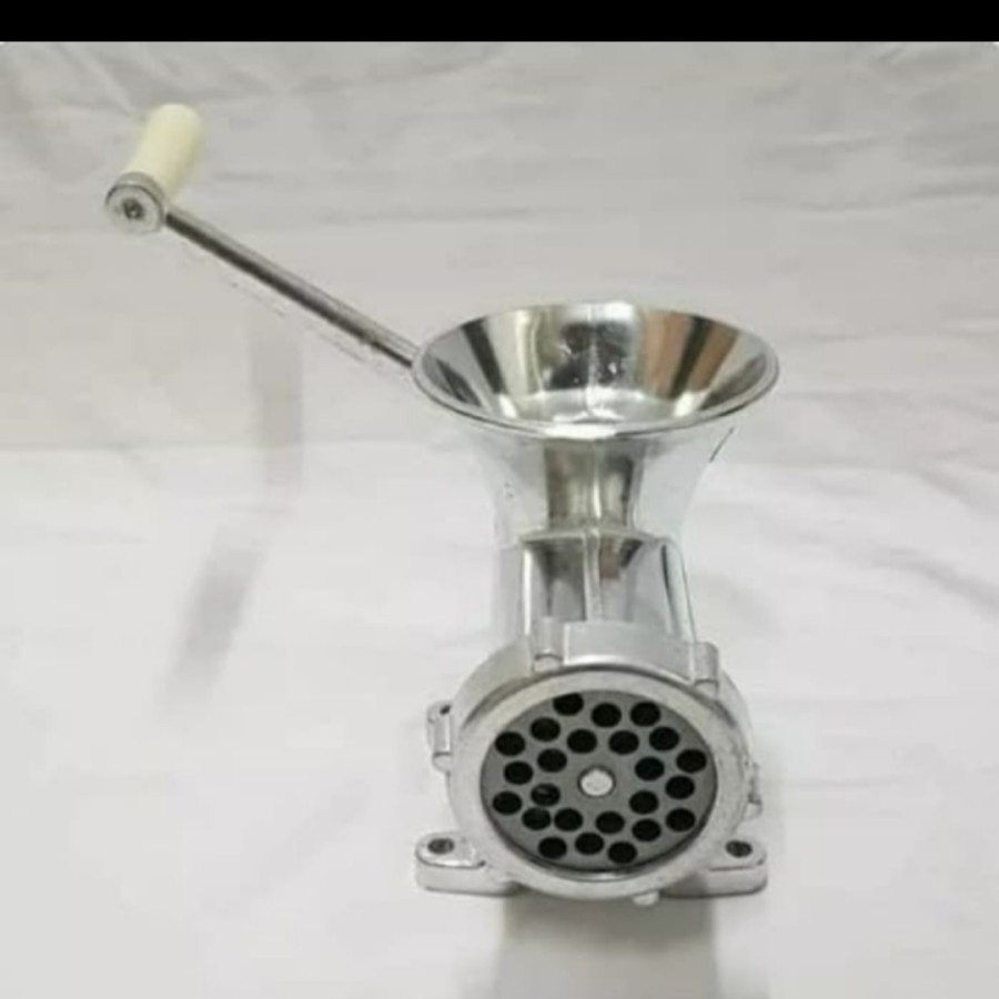 Gilingan Daging Manual Anti Karat Aluminum Vipoo A12 Gilingan Gethuk Lindri Meat Mincer Vipoo A12 Mata Luar Dalam Dan Mata Dalam