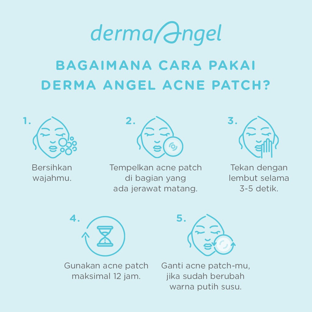 Image of DERMA ANGEL Acne Patch Kit (day & night) - Sticker Jerawat Derma Angel - with Salicylic Acid #8