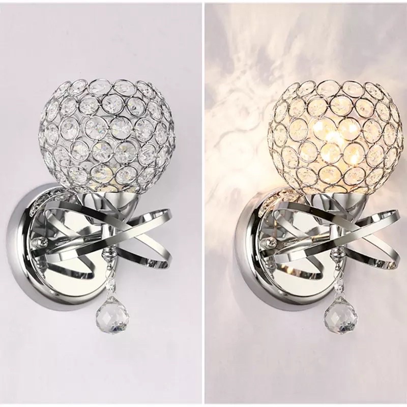 Lampu hias mewah crystal / lampu hias dinding / Lampu hias kamar tidur / lampu gantung crystal