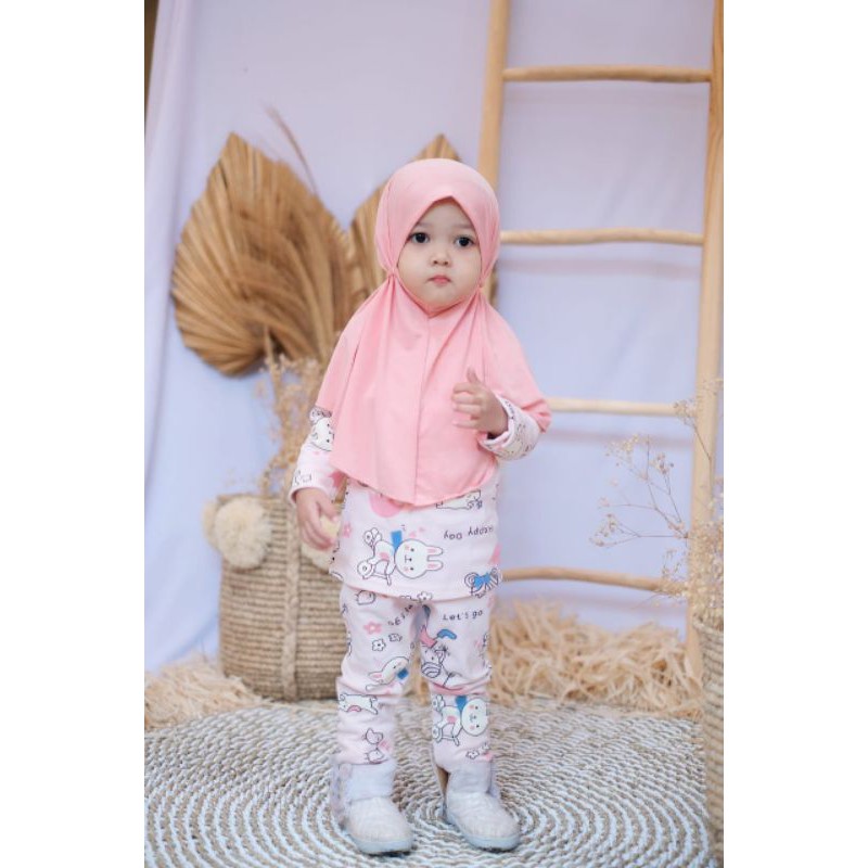 Jilbab Anak Bayi Bergo usia 1-4 th all size / HIJAB BABY