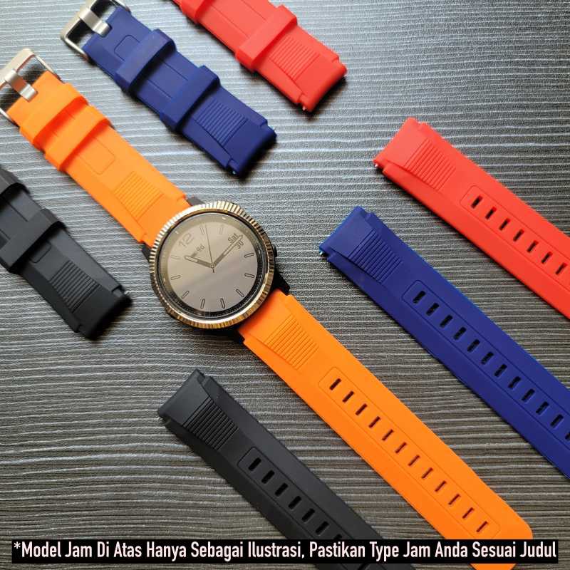 SIKAI Wide Watch Strap Eggel Tempo 3 Kotak - Tali Jam Tangan 20mm Rubber Sporty Silikon