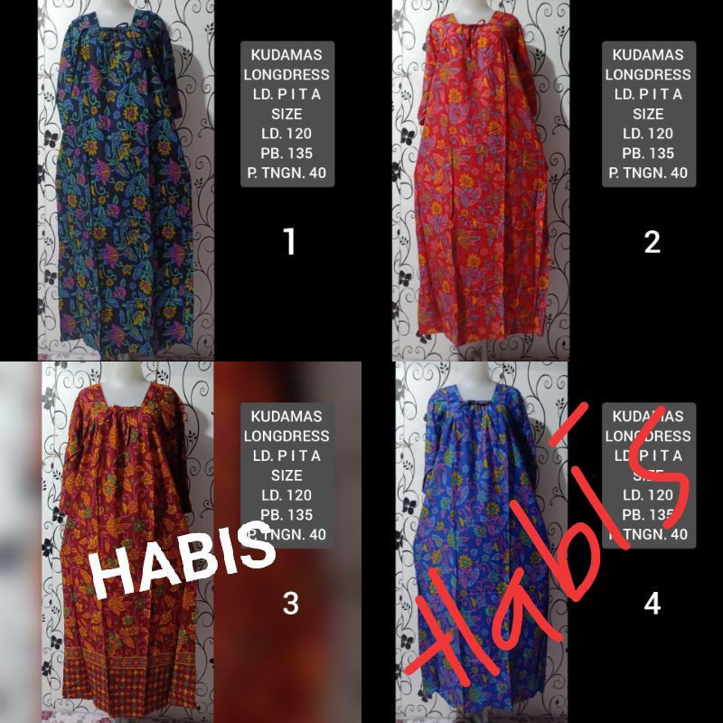 Daster LongDress PITA   KudaMas ( Sarwenda)