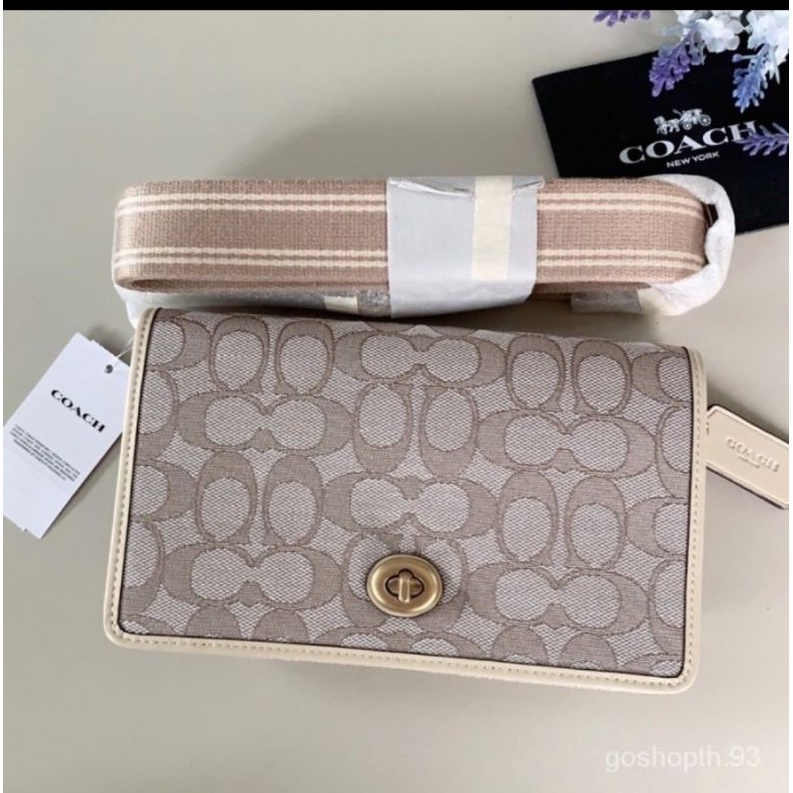 Coach Hayden Foldover Crossbody Clutch In Signature Jacquard (C3824)