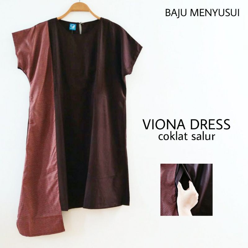 MAMIGAYA Nursing Wear VIONA Dress Pendek Dress Hamil Menyusui