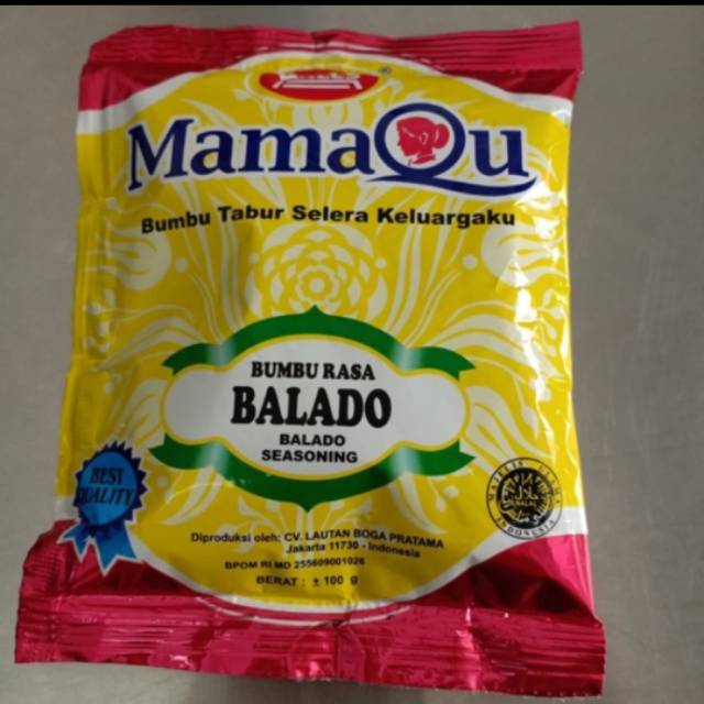 

Bumbu tabur mamaqu rasa balado 100gr