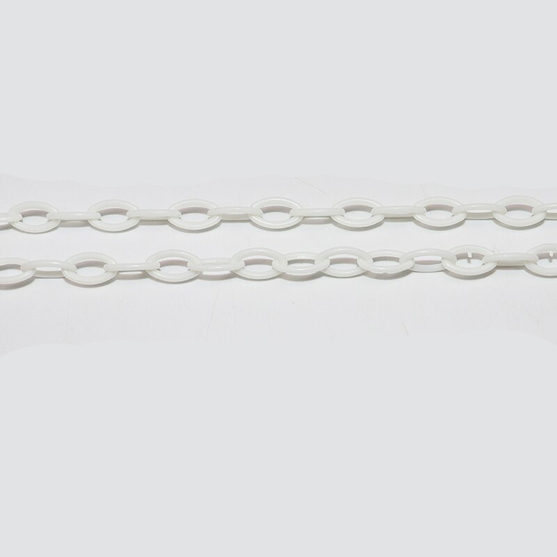 1Pc Rantai Plastik Akrilik Warna-Warni Panjang 50cm Untuk Membuat Kalung / Gelang