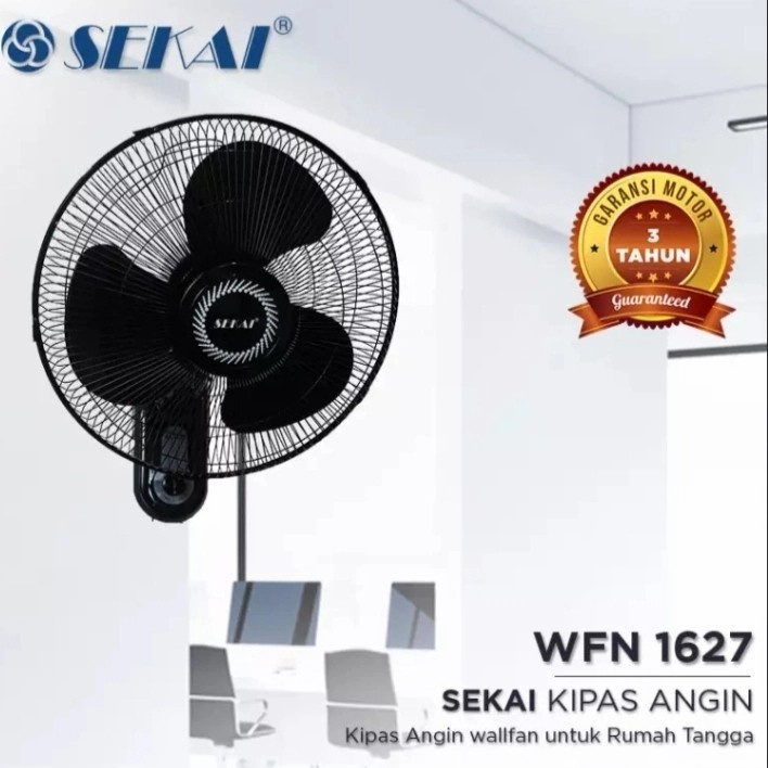 KIPAS ANGIN SEKAI DINDING 16&quot; WALLFAN SEKAI 16INCH WFN-1627 45WATT SNI