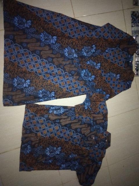 Khan Batik - Couple Batik Asmara Linggar Srg 7 By Suryandhanu 4666784743886 Couple L - Warna Biru